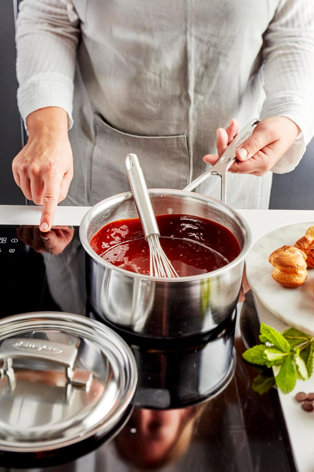 Demeyere Industry 5-Ply 3-qt Stainless Steel Saucepan