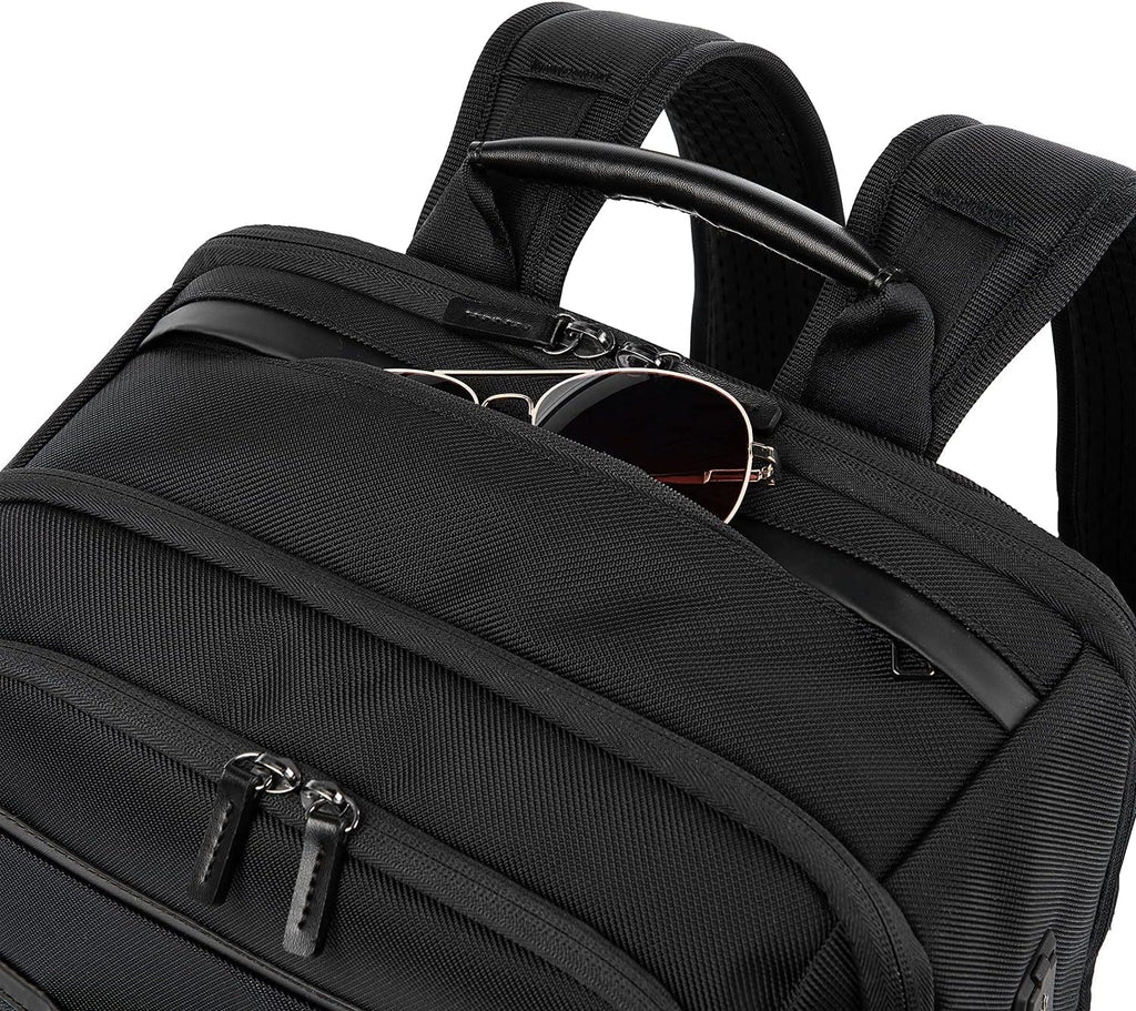 Travelpro Crew Executive Choice 3 Large Backpack Fits Up to 15.6 Laptops and Tablets, USB a and C Ports, Men and Women, Jet Black