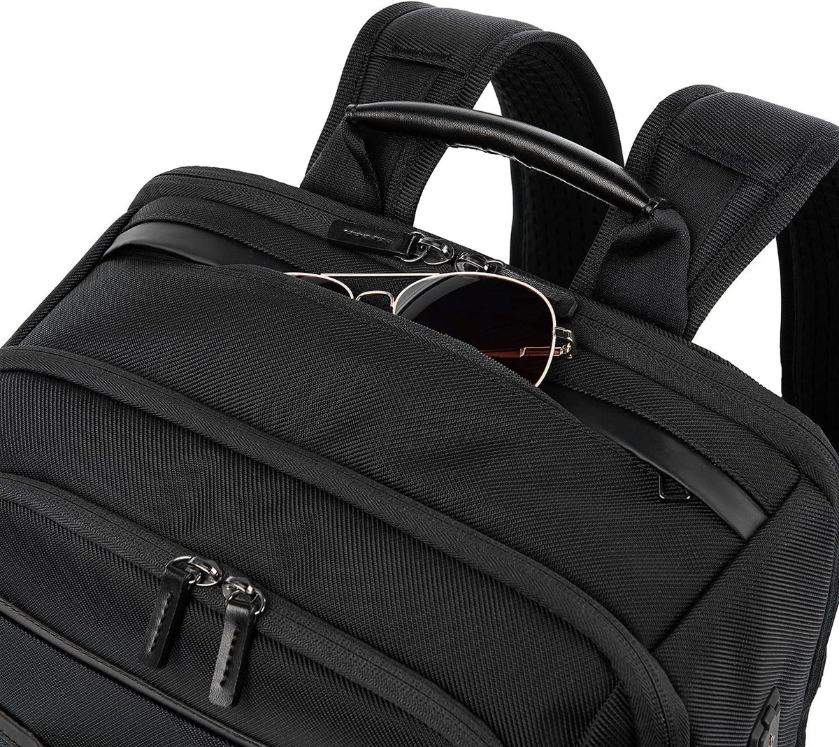 Travelpro Crew Executive Choice 3 Large Backpack Fits Up to 15.6 Laptops and Tablets, USB a and C Ports, Men and Women, Jet Black