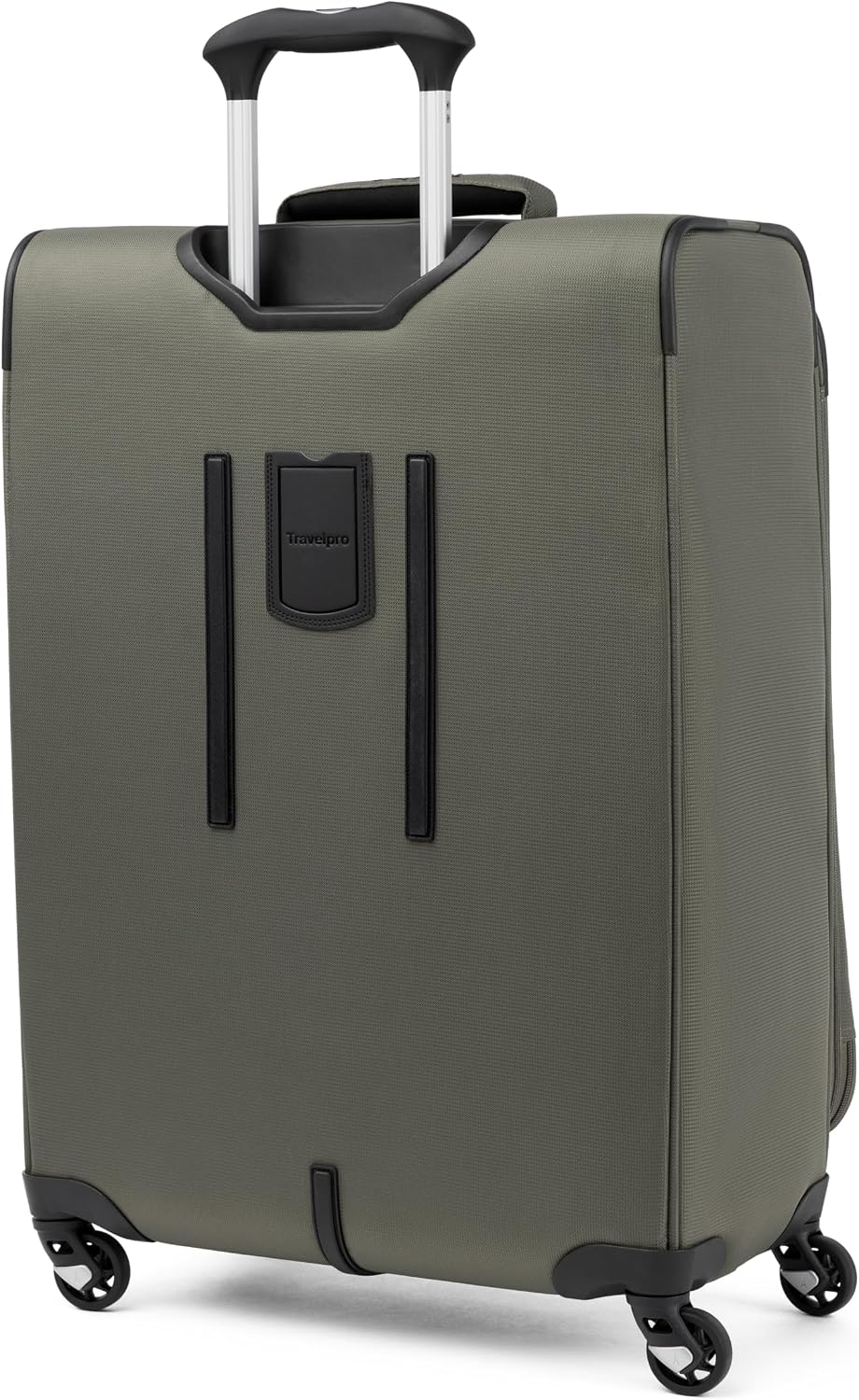 Travelpro Maxlite 5 Softside Expandable Luggage with 4 Spinner Wheels, Lightweight Suitcase, Men and Women, Slate Green, Checked-Medium 25-Inch