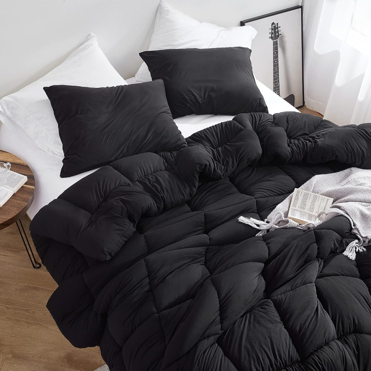 Byourbed Summertime - Coma Inducer® Oversized King Comforter - Black