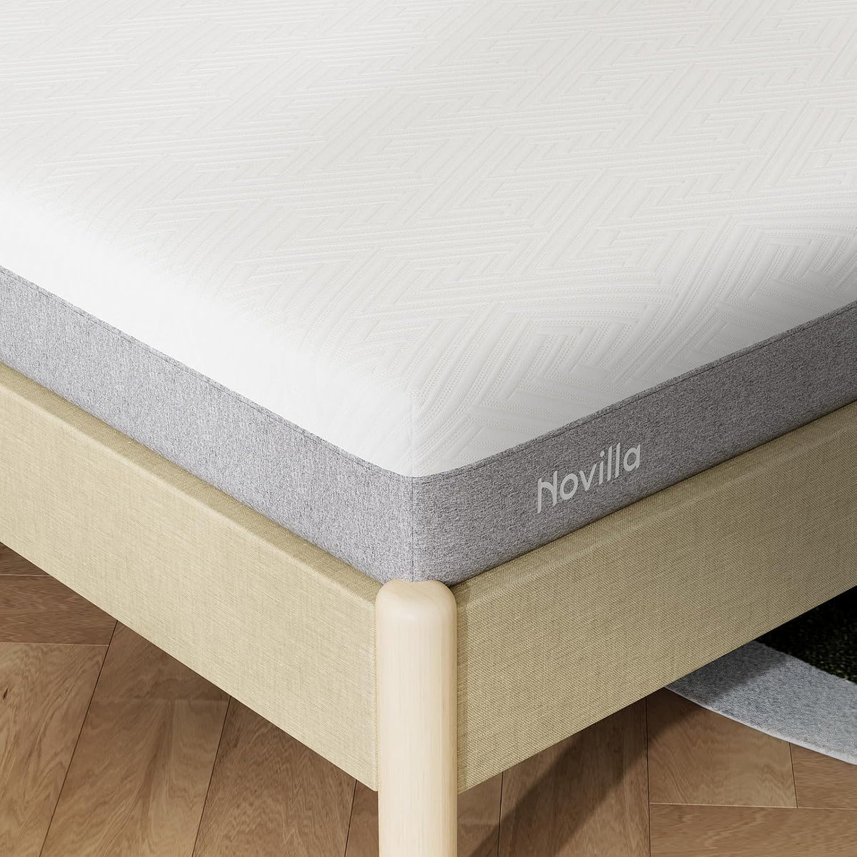 Novilla Bliss Mattress Twin, 6-Inch Gel Twin Size Memory Foam Mattress in a Box for Cool Night Sleep & Pressure Relief, Two Foam Layers for Spinal Alignment, CertiPUR-US Certified, Medium Firm Feel