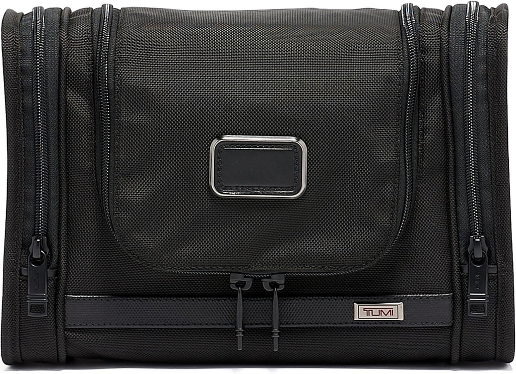 TUMI - Alpha Hanging Travel Kit - Toiletries and Cosmetics Organizer - Travel Essentials Bag with Hooks & Pockets - Black
