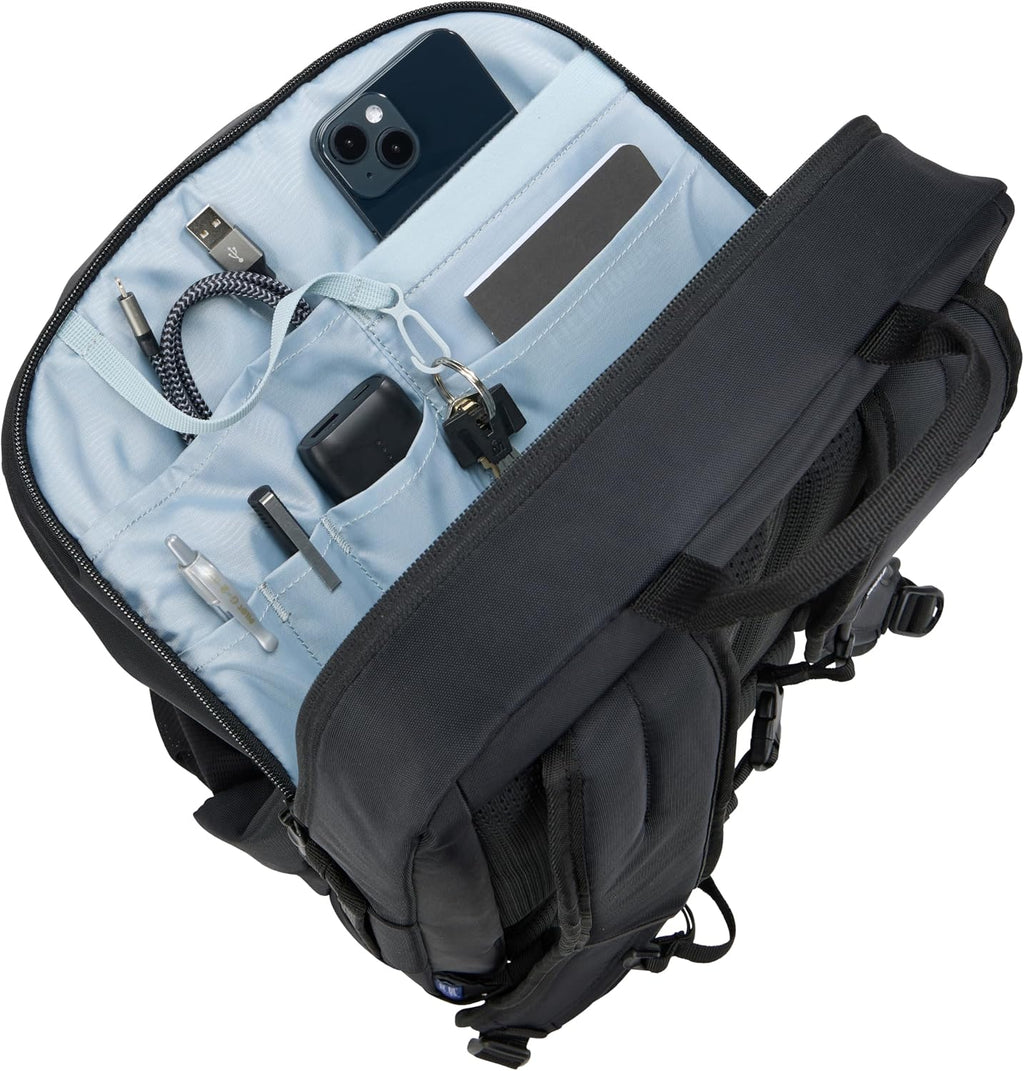 Thule EnRoute Backpack 30L, Elevated 17' Laptop Pocket, 11' Tablet Sleeve, Separate Accessories Compartment, TPU Zippered Pocket for Wet/Dirty Items