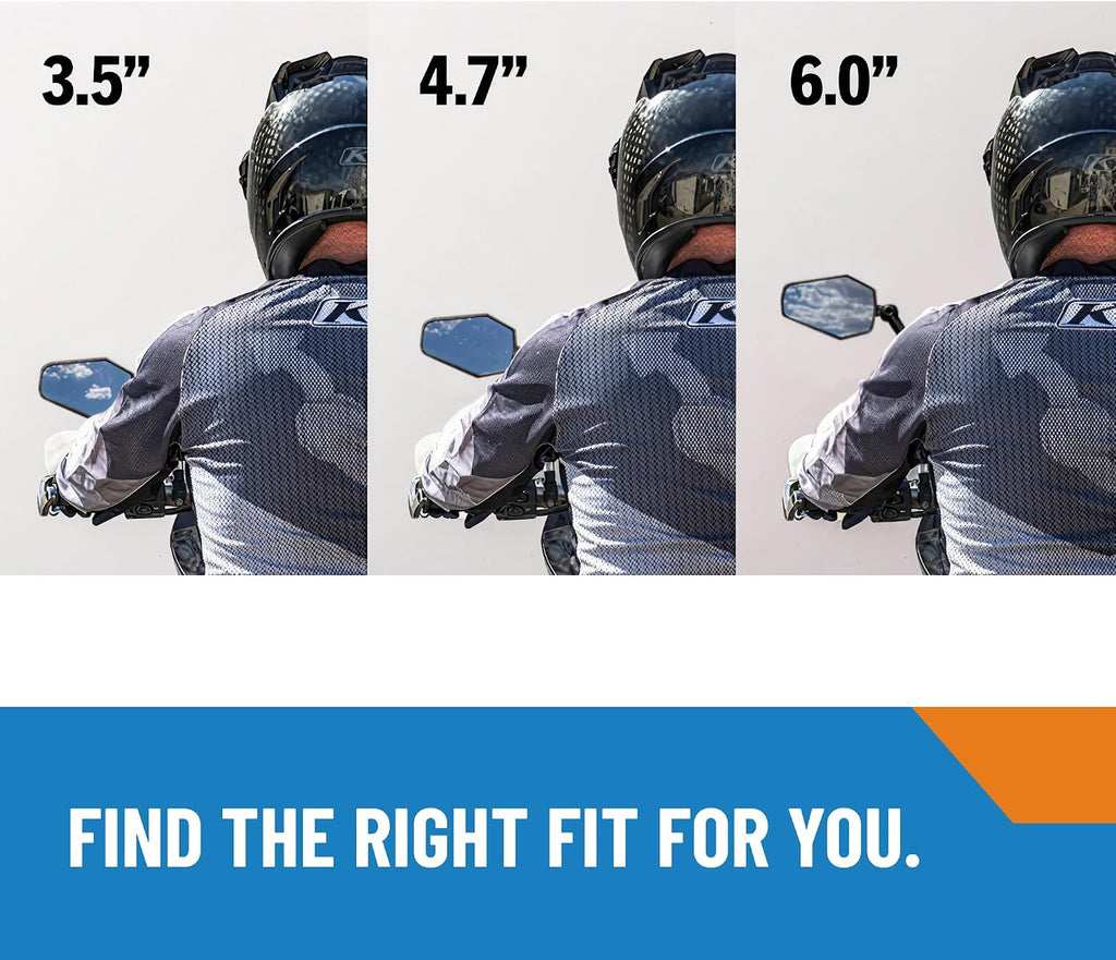 Doubletake Adventure 6' Mirror Kit 2.0, Universal Fit Folding Motorcycle Mirrors, Guaranteed for Life.