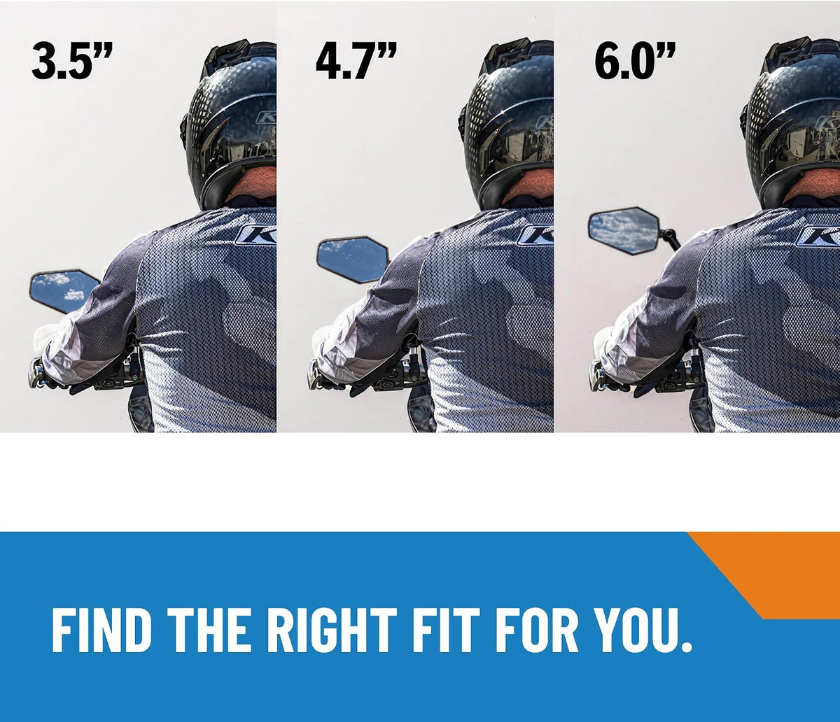 Doubletake Adventure 6' Mirror Kit 2.0, Universal Fit Folding Motorcycle Mirrors, Guaranteed for Life.