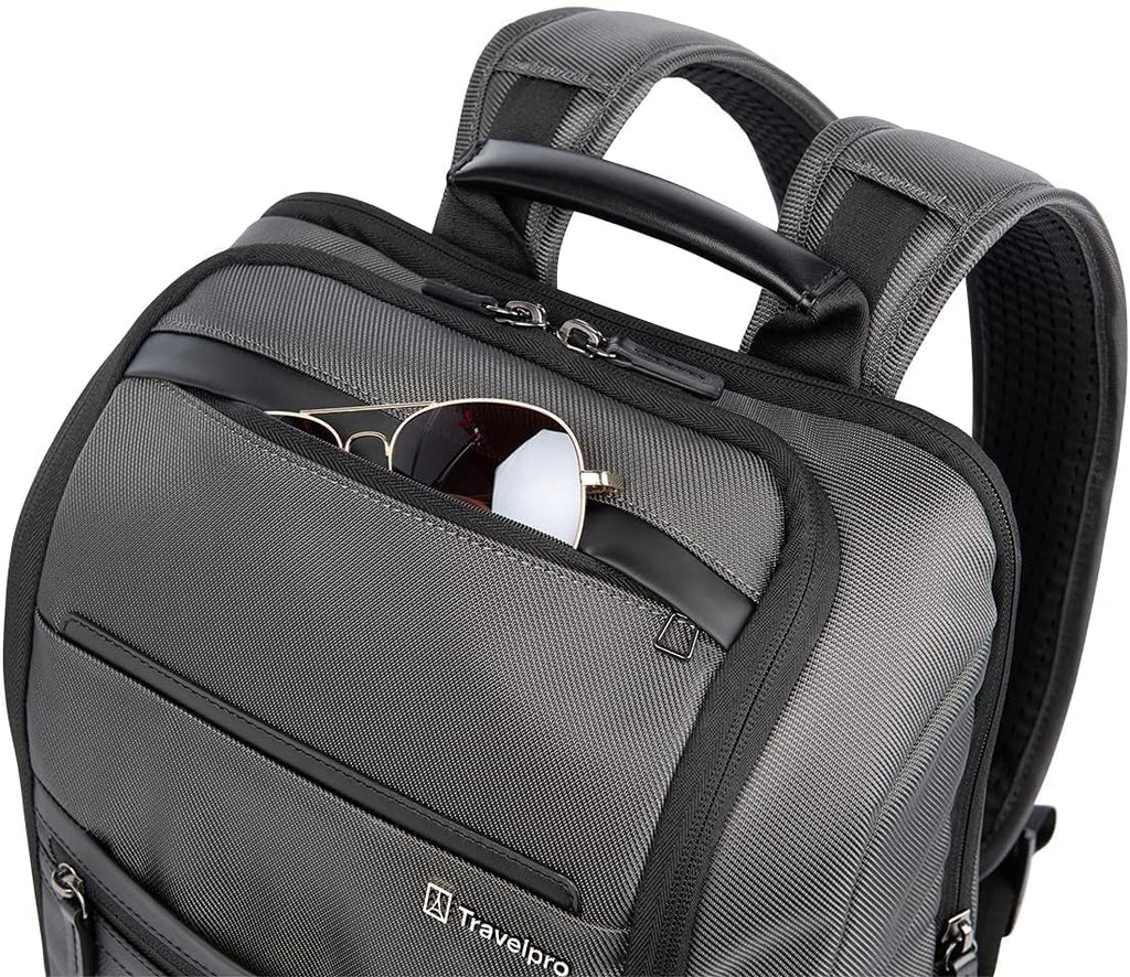 Travelpro Crew Executive Choice 3 Slim Backpack fits up to 15.6 Laptops and Tablets, Men and Women, Water-Resistant, Titanium Grey