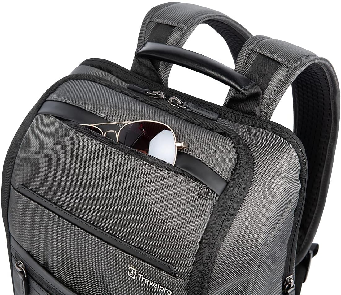 Travelpro Crew Executive Choice 3 Slim Backpack fits up to 15.6 Laptops and Tablets, Men and Women, Water-Resistant, Titanium Grey