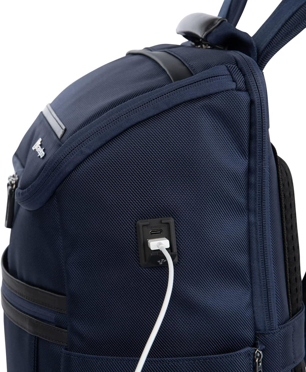 Travelpro Crew Executive Choice 3 Medium Top Load Backpack fits up to 15.6 Laptops and Tablets, USB A and C Ports, Men and Women, Patriot Blue