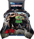 WWE Kids Bedding Comforter and Sheet Set, 4 Piece Twin Size, by WWE, Black/Multicolor