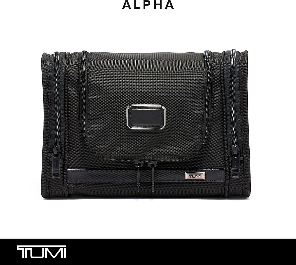TUMI - Alpha Hanging Travel Kit - Toiletries and Cosmetics Organizer - Travel Essentials Bag with Hooks & Pockets - Black