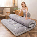 MAXYOYO Grey Constellation Futon Mattress, Japanese Floor Mattress Quilted Mattress Topper, Extra Thick Folding Sleeping Pad Breathable Floor Lounger Guest Couch for Camping, King