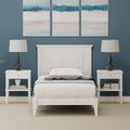 Glenwillow Home Cottage Style Solid Wood Platform Bed in Twin - Gloss White