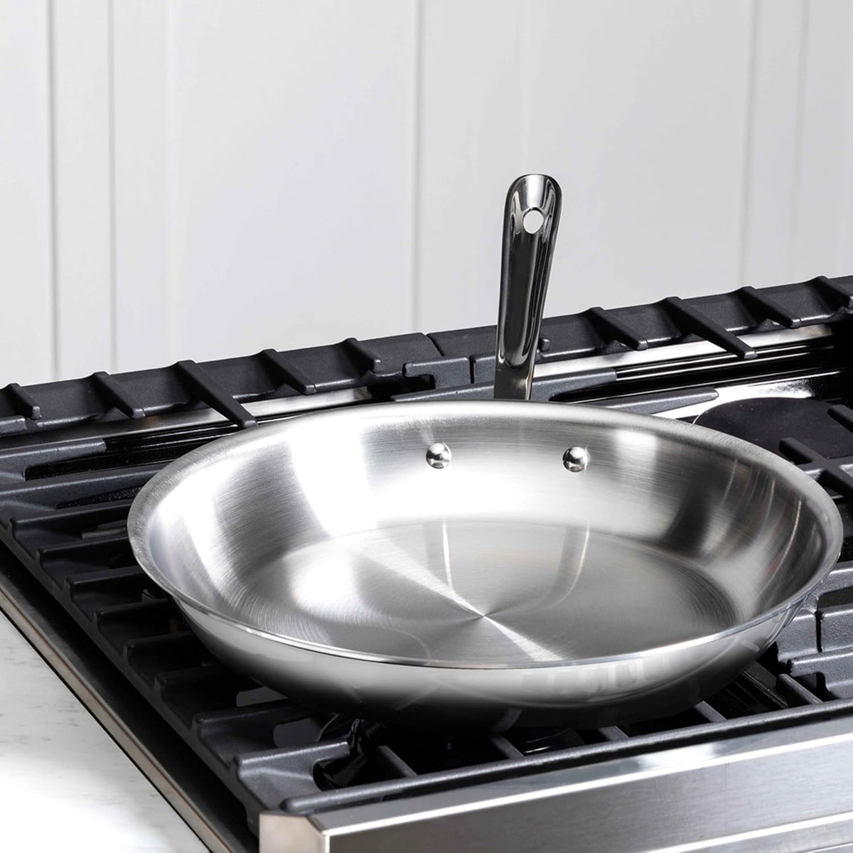 All-Clad D3® Stainless Steel 12 inch Frying Pan- Made in the USA- The Original Bonded Professional Cookware- Oven Safe & Induction Compatible