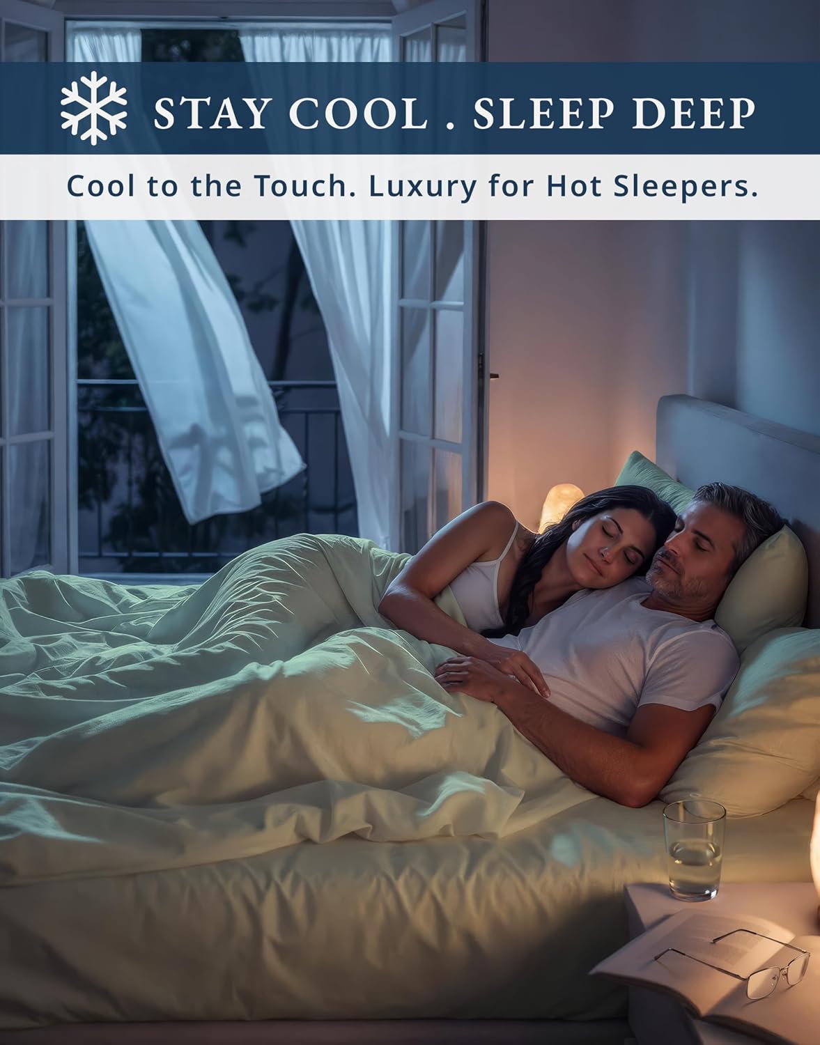 LANE LINEN 100% Egyptian Cotton Split King Bed Sheets for Adjustable Bed - 1000 Thread Count, Eco Friendly Sustainably Produced No Pill Fade Resistant 15' Deep Pocket Split King Sheet Set - Mineral