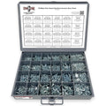 #6#8#10 Phillips Flat Head Machine Screws Bolts Flat & Split Washers & Hex Nuts Assortment Set