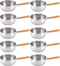 Japanese Stainless Steel Yukihira Saucepans 22cm Cooking Pot, 3 Quart, Made in Japan, 10-Pack