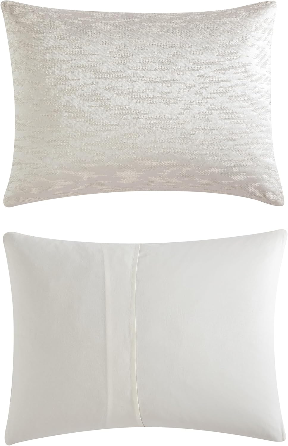Vera Wang - Queen Comforter Set, Luxury Bedding Set with Matching Shams, Chic Room Essentials (Illusion Ivory, Queen)