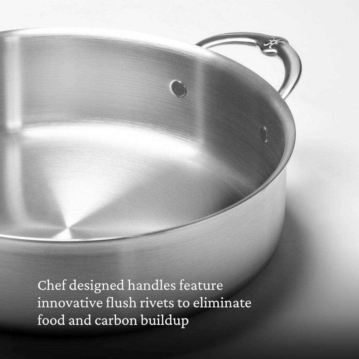 Thomas Keller Insignia by Hestan - Stainless Steel 6 Quart Rondeau, Induction Cooktop Compatible
