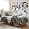 Byourbed Wolf Bunny - Coma Inducer® Twin XL Comforter Set - Gunpowder Black