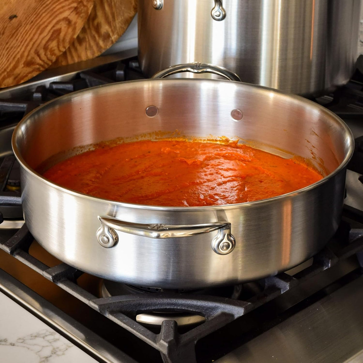 Thomas Keller Insignia by Hestan - Stainless Steel 6 Quart Rondeau, Induction Cooktop Compatible