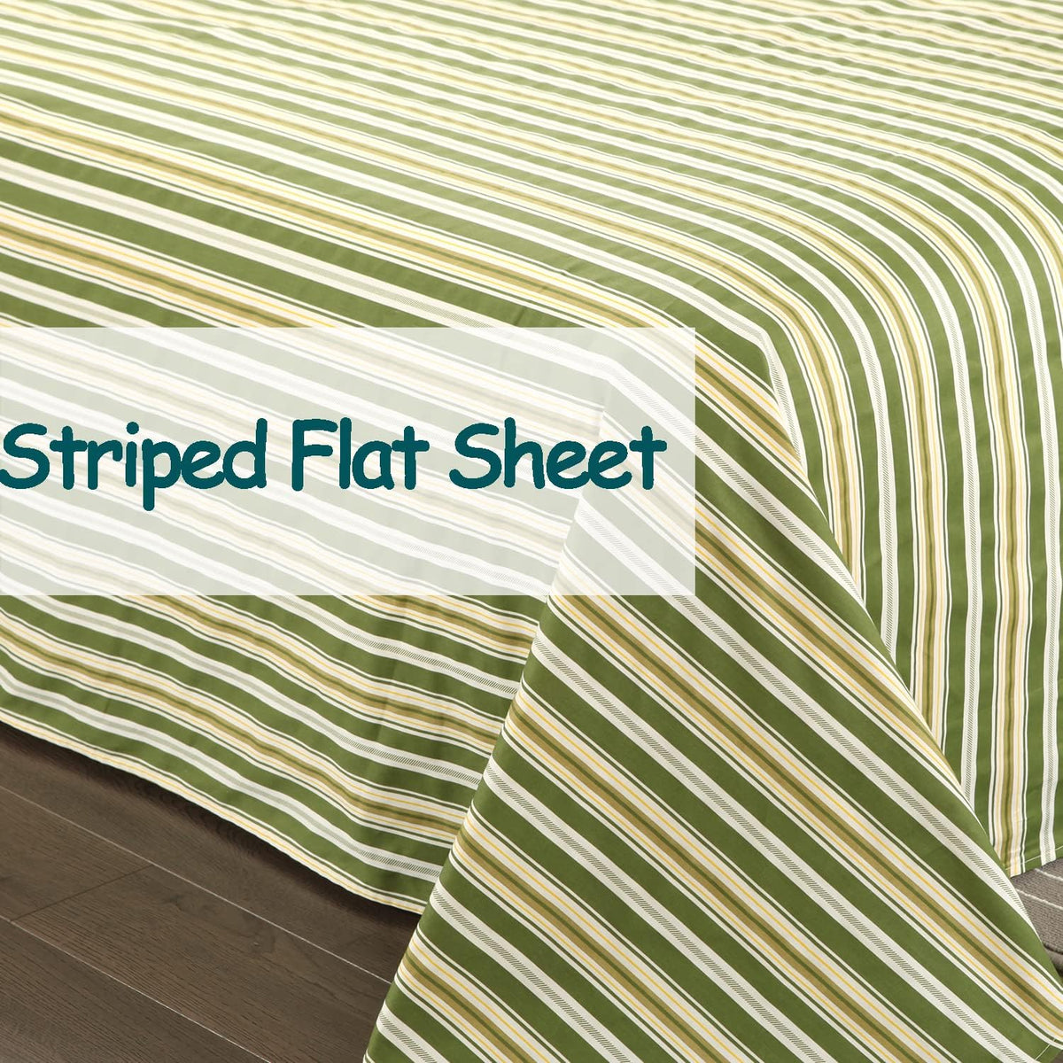 FADFAY Shabby Floral Bedding Set California King 7Pcs 100% Cotton Green Cream Flower Bed Sheets with Duvet Cover Set, Complete Bedding Bed in a Bag Vintage Countryside Soft Deep Pocket Fitted Sheets