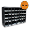 Titan Industrial Supply- 3,610 pcs Metric 10.9 Coarse Hardware Assortment Kit with Hex Cap Screws, Hex Nuts, Nylon Locknuts, Washers, & Durham 40 Hole Metal Bin