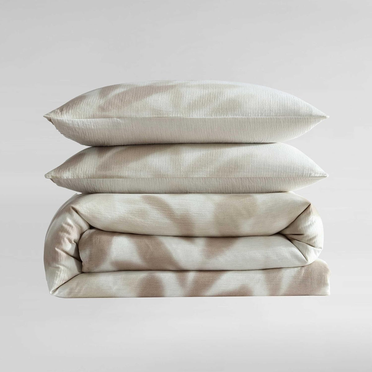 Calvin Klein - Queen Comforter Set, Floral Inspired Soft Bedding with Matching Shams, Oeko-Tex Certified (Shadow Branches Beige, Queen)