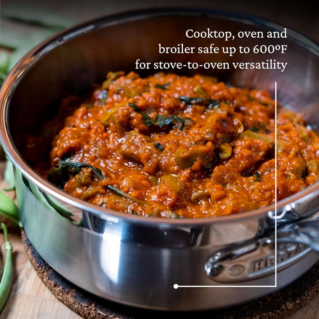 Hestan ProBond Forged - Professional Clad Stainless Steel Sauce Pan, 2 Quart, Induction Compatible