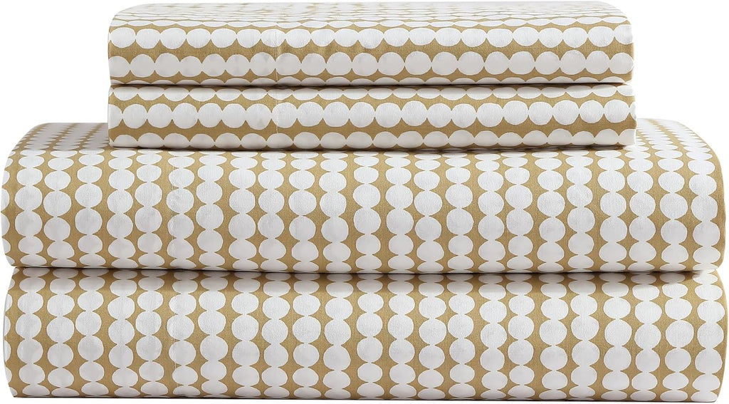 Marimekko - King Sheets, Organic Cotton Bedding Set, Luxuriously Soft & Smooth Home Decor, GOTS Certified (Pikku Rasymatto Beige, King)