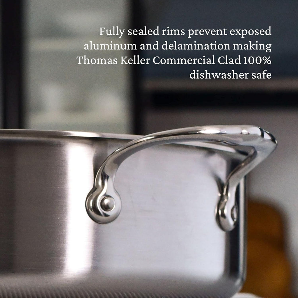 Thomas Keller Insignia by Hestan - Stainless Steel 6 Quart Rondeau, Induction Cooktop Compatible