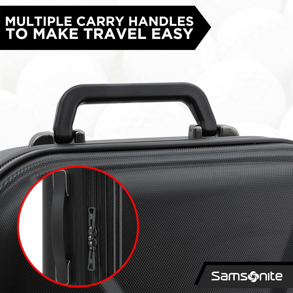 Samsonite Tour Pro Golf Travel Bags for Airlines, Hard Shell Golf Travel Case with Durable ABS, 360° Multi-Directional Shark Wheels, Lightweight Golf Club Travel Bag