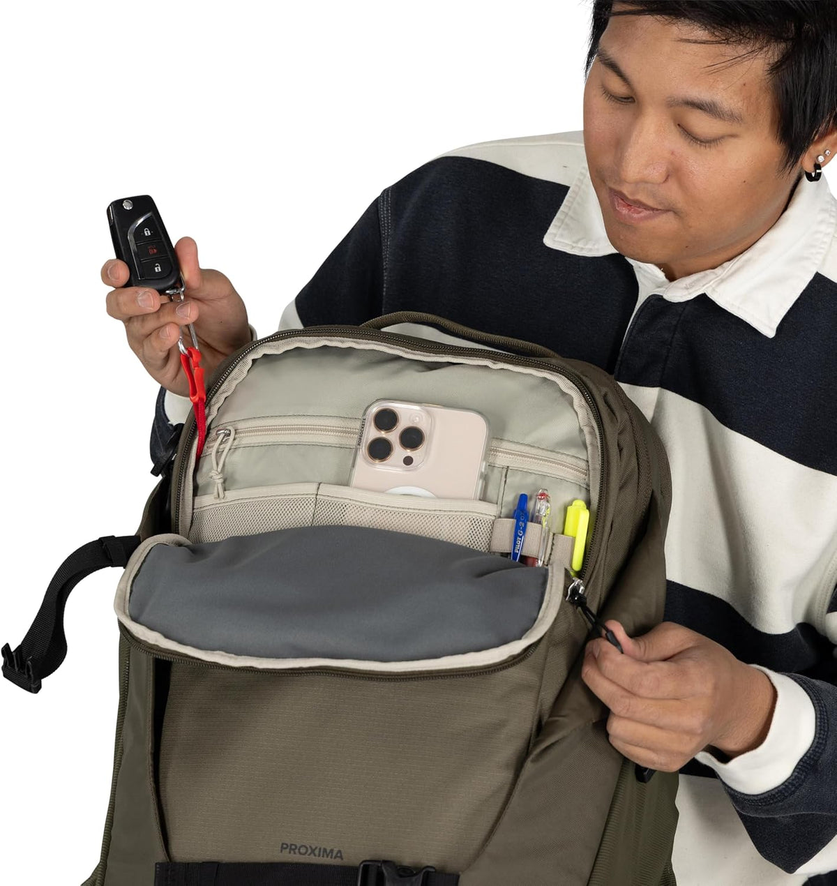 Osprey Proxima 30L Campus Laptop Backpack - Everyday Bag with Tech Storage, Bottle Pockets & Comfortable Carry, Barley Brown