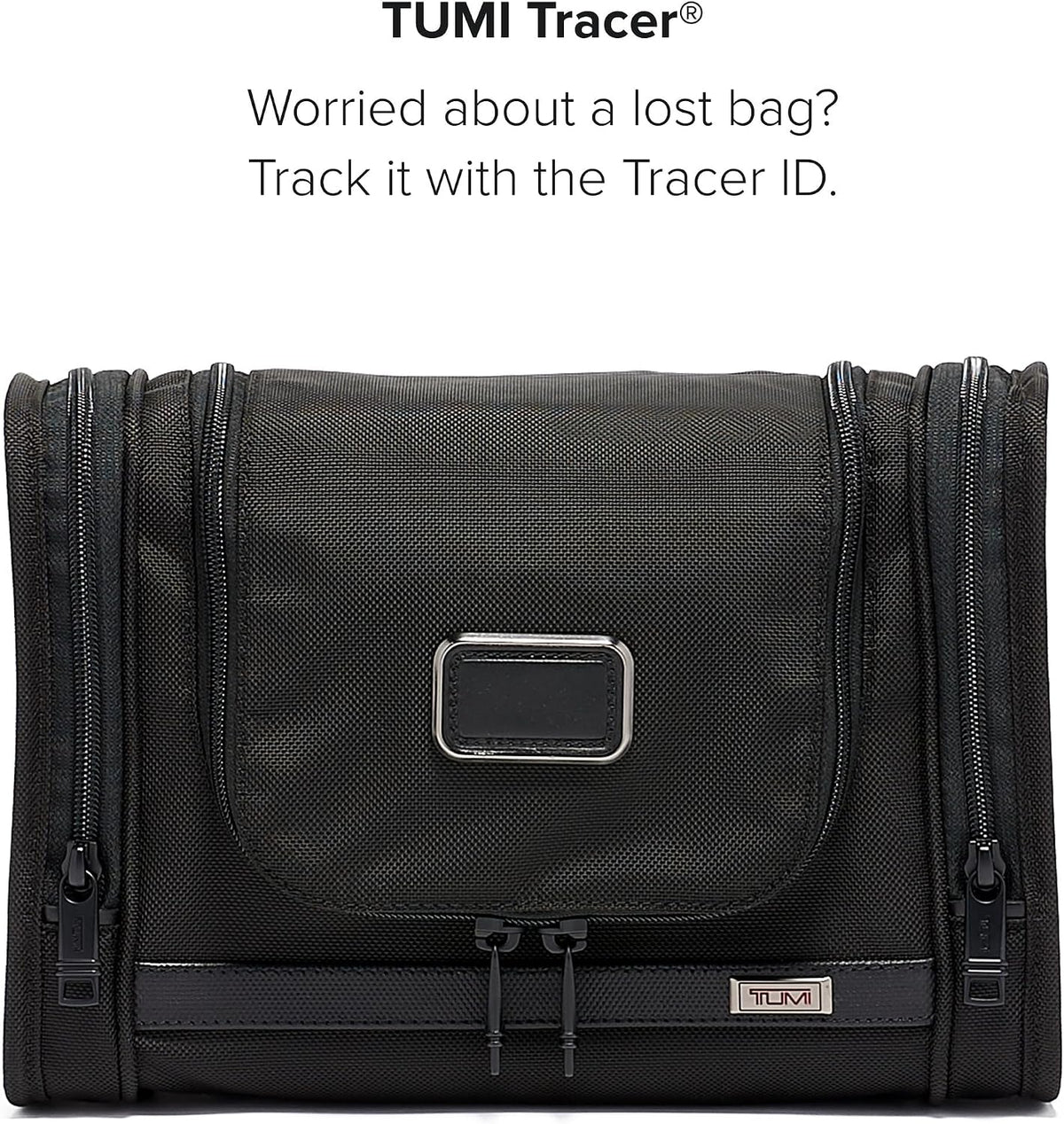 TUMI - Alpha Hanging Travel Kit - Toiletries and Cosmetics Organizer - Travel Essentials Bag with Hooks & Pockets - Black