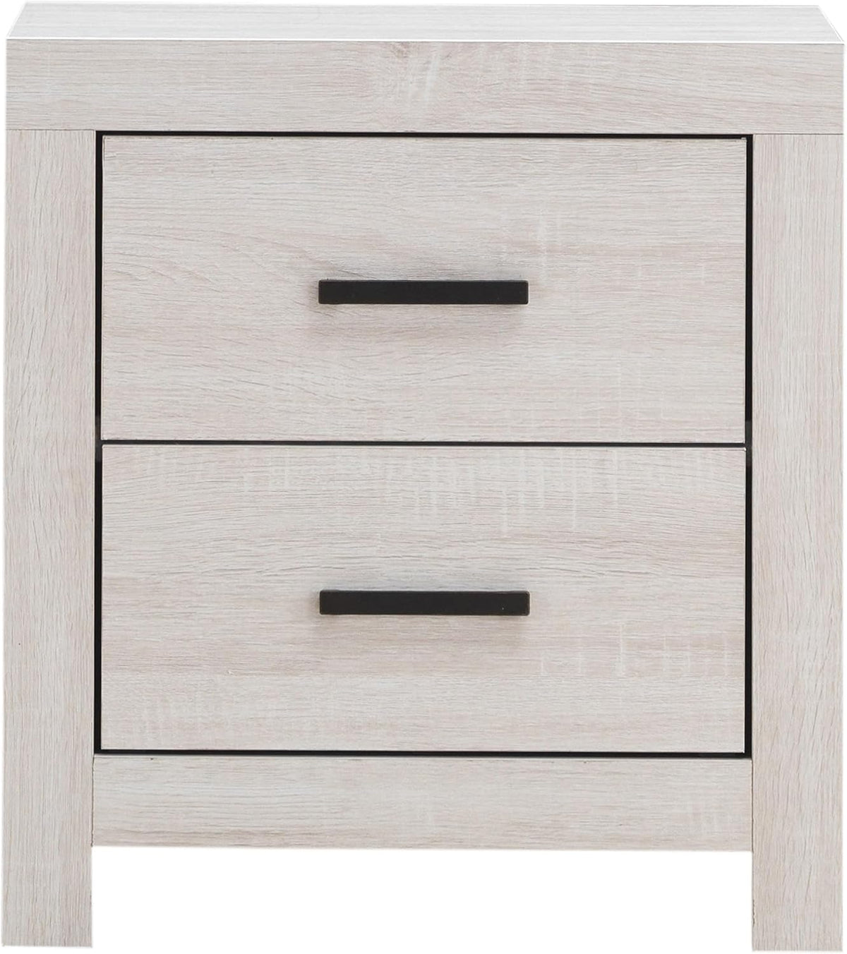 Coaster Home Furnishings Brantford Farmhouse 4-Piece Bedroom Set Eastern King Size Storage Panel Bed Frame 49-inch Headboard Coastal White 207050KE-S4