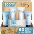 H2O Therapy Hotel Soaps & Toiletries Bulk Set | 1-Shoppe Amenities Kit | 0.85oz Shampoo & Conditioner, Body Wash, Lotion, 1oz Bar Soap | Travel Size | 300 Pieces