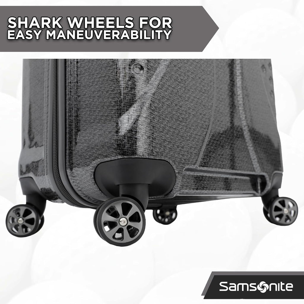 Samsonite Tour Pro Golf Travel Bags for Airlines, Hard Shell Golf Travel Case with Durable ABS, 360° Multi-Directional Shark Wheels, Lightweight Golf Club Travel Bag