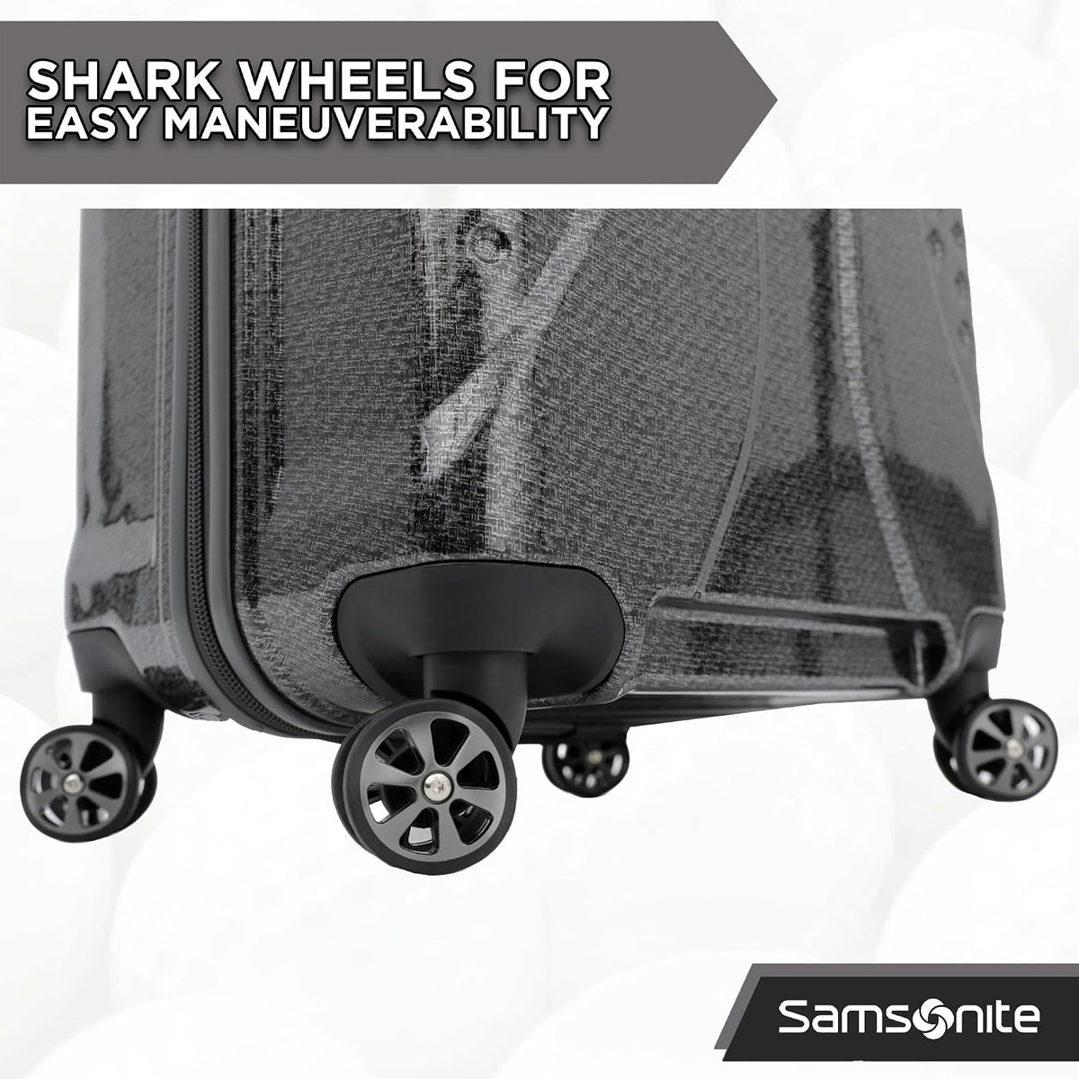 Samsonite Tour Pro Golf Travel Bags for Airlines, Hard Shell Golf Travel Case with Durable ABS, 360° Multi-Directional Shark Wheels, Lightweight Golf Club Travel Bag