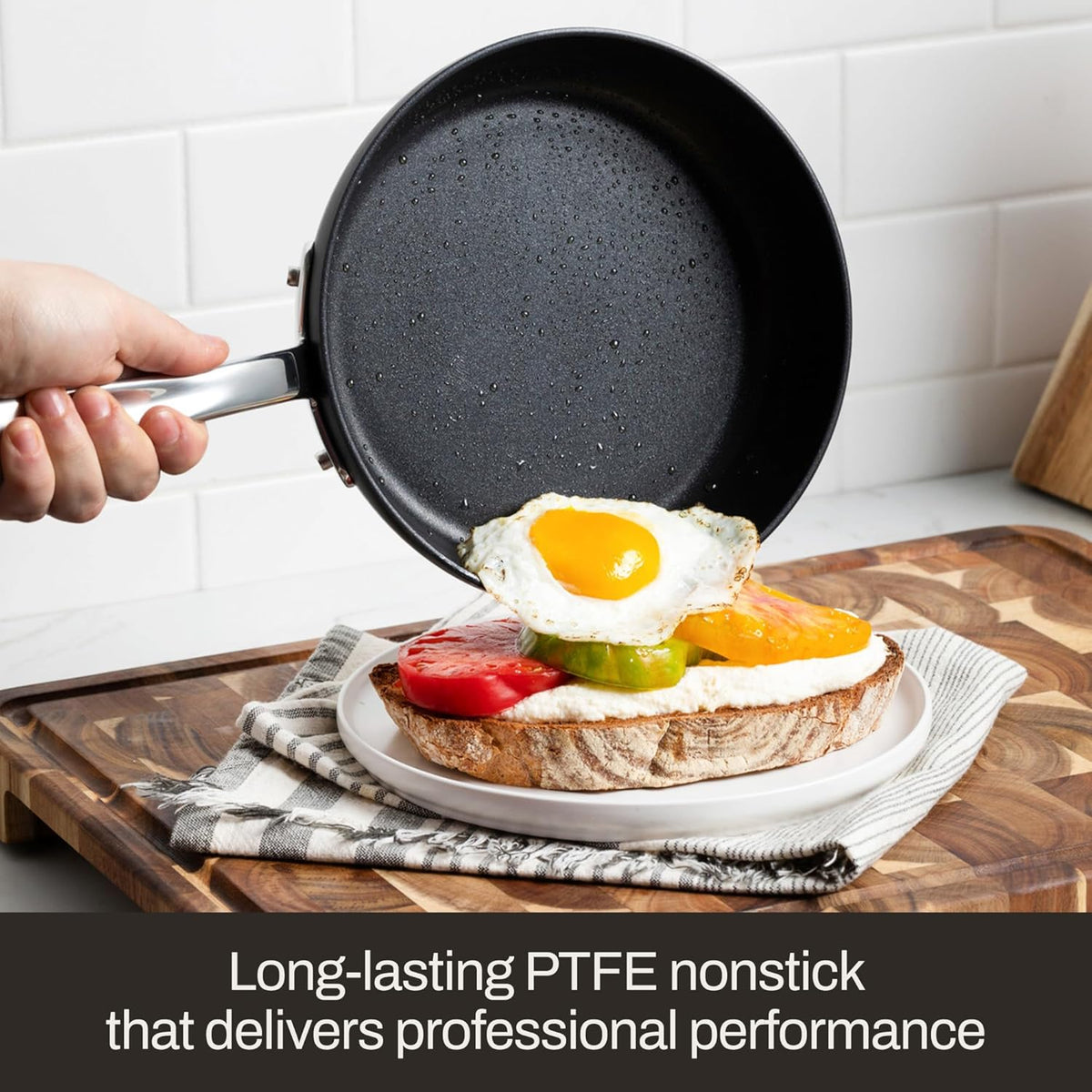 All-Clad HA1 Expert Hard Anodized Nonstick Stock Pot with Lid (4 Qt) For Pasta, Soup, Dishwasher-Safe, Oven-Safe Up to 500°F Compatible with All Stovetops (Gas, Electric & Induction) - Black
