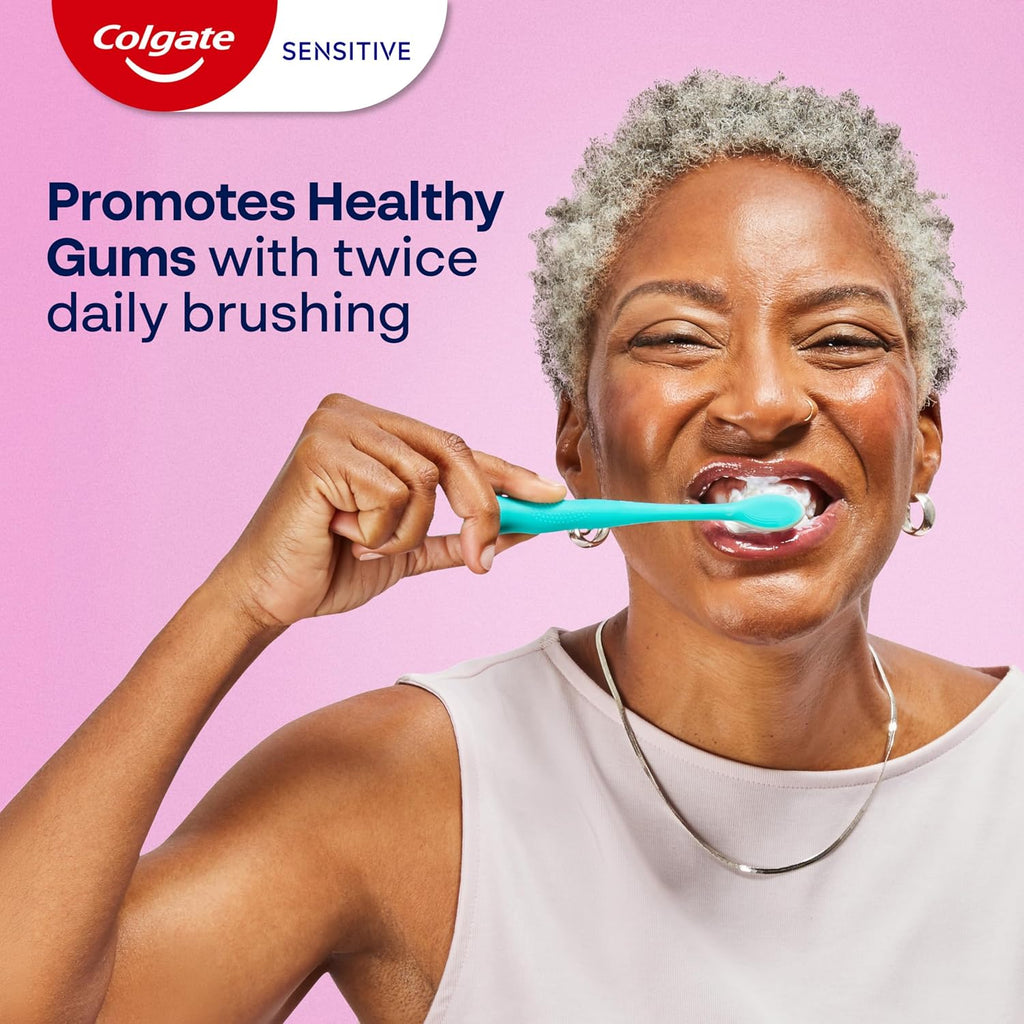 Colgate Sensitive Enamel Health Toothpaste for Sensitive Teeth, 24 Pack, Toothpaste with Fluoride and 5% Potassium Nitrate, Helps Prevent Bad Breath, Soothing Peppermint Flavor, 6 oz, 24 Pack
