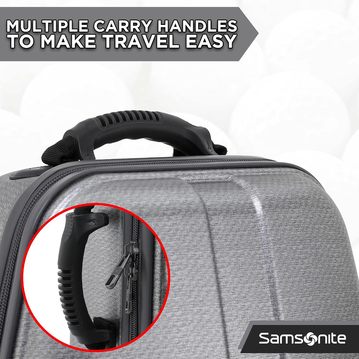 Samsonite Tour Deluxe Golf Hard Case Golf Travel Bag, Lightweight & Durable ABS Shell, 360 Degree Multi-Directional Wheels