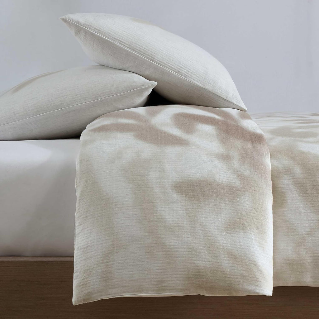 Calvin Klein - Queen Comforter Set, Floral Inspired Soft Bedding with Matching Shams, Oeko-Tex Certified (Shadow Branches Beige, Queen)