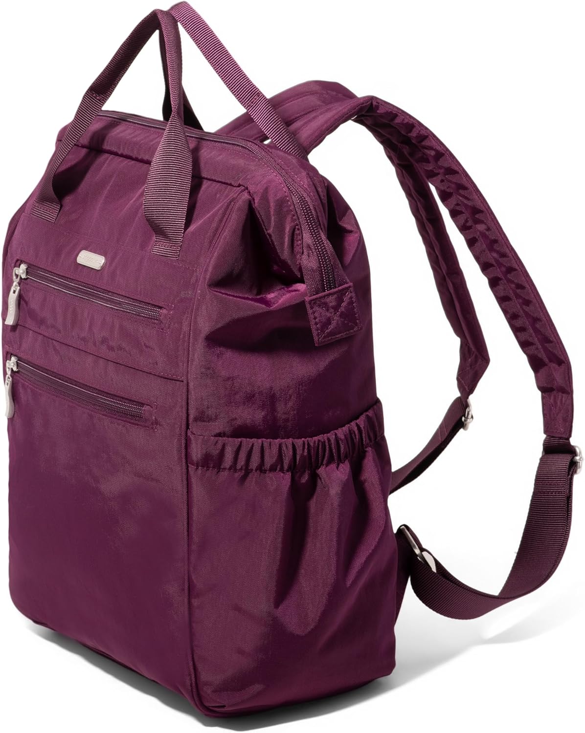 Baggallini City Scape Backpack - 15'x11' Lightweight Work Travel Bag w/Luggage Sleeve & RFID