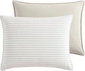Nautica - King Comforter Set, Reversible Cotton Bedding with Matching Shams, Medium-Weight, Oeko-Tex Certified (Saybrook Beige)