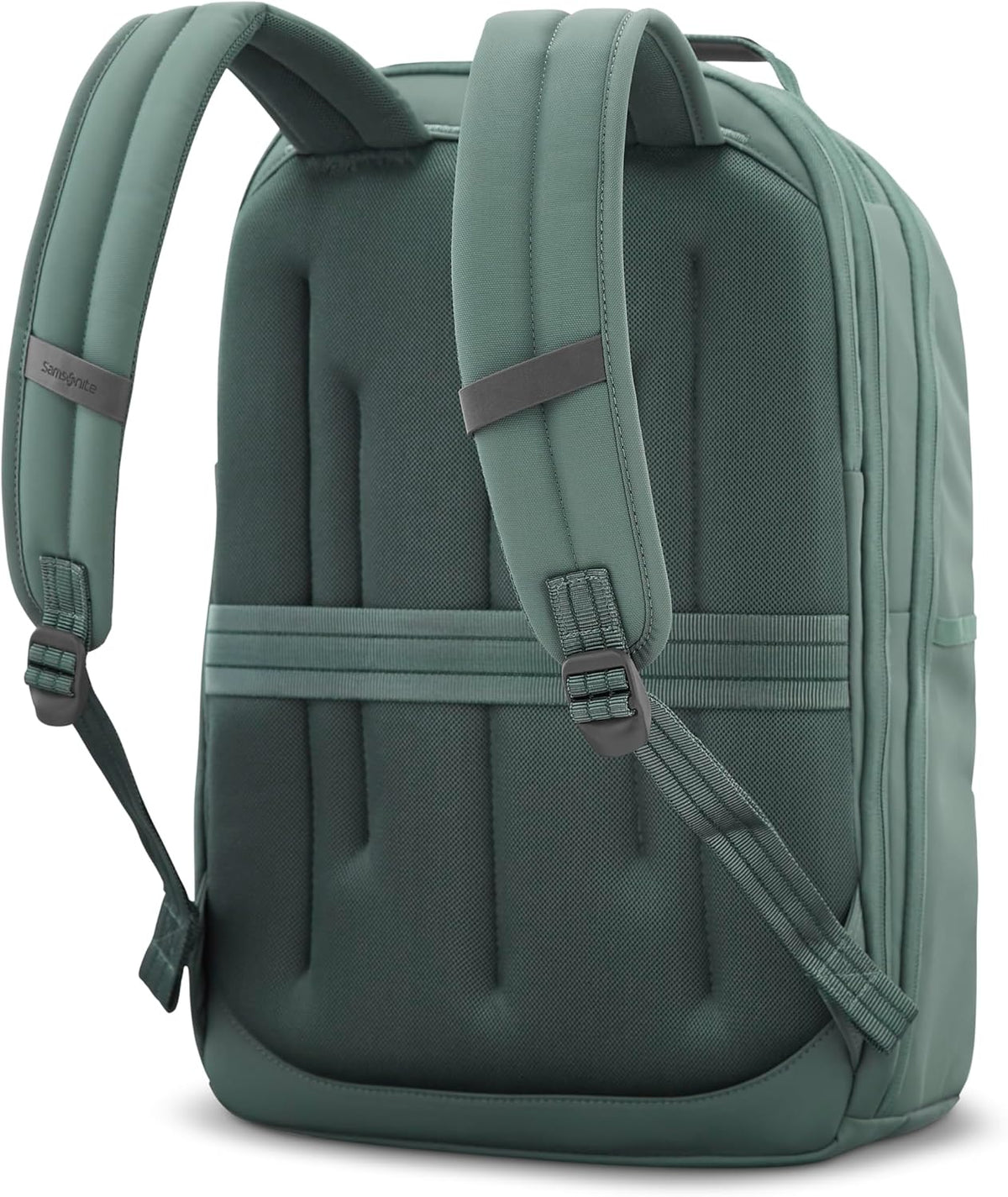 Samsonite Elevation Plus Backpack - Recyclex® RPET Body Fabric With Quick-Access Stash Pocket - Expands 1.5inches - AirTag™ Holder - Laptop Pouch - Cypress Green
