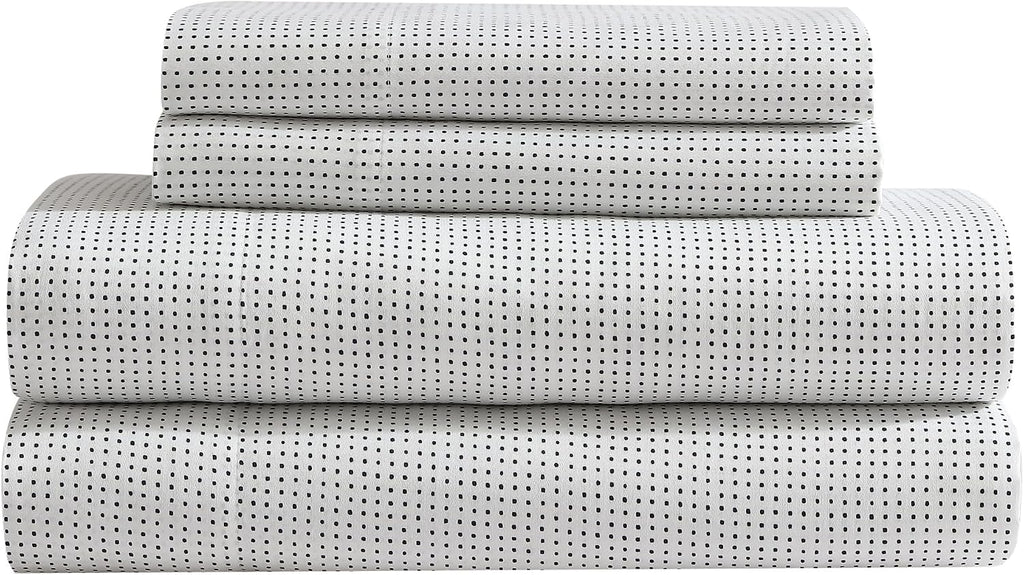 Marimekko - Queen Sheets, Organic Cotton Bedding Set, Luxuriously Soft & Smooth Home Decor, GOTS Certified (Muru Navy, Queen)