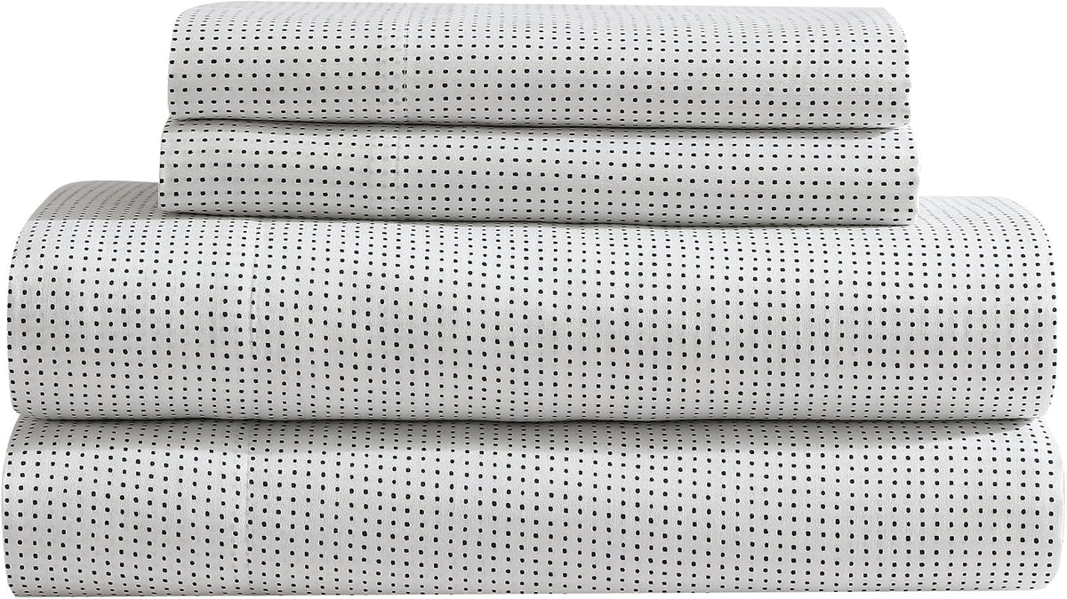 Marimekko - Queen Sheets, Organic Cotton Bedding Set, Luxuriously Soft & Smooth Home Decor, GOTS Certified (Muru Navy, Queen)