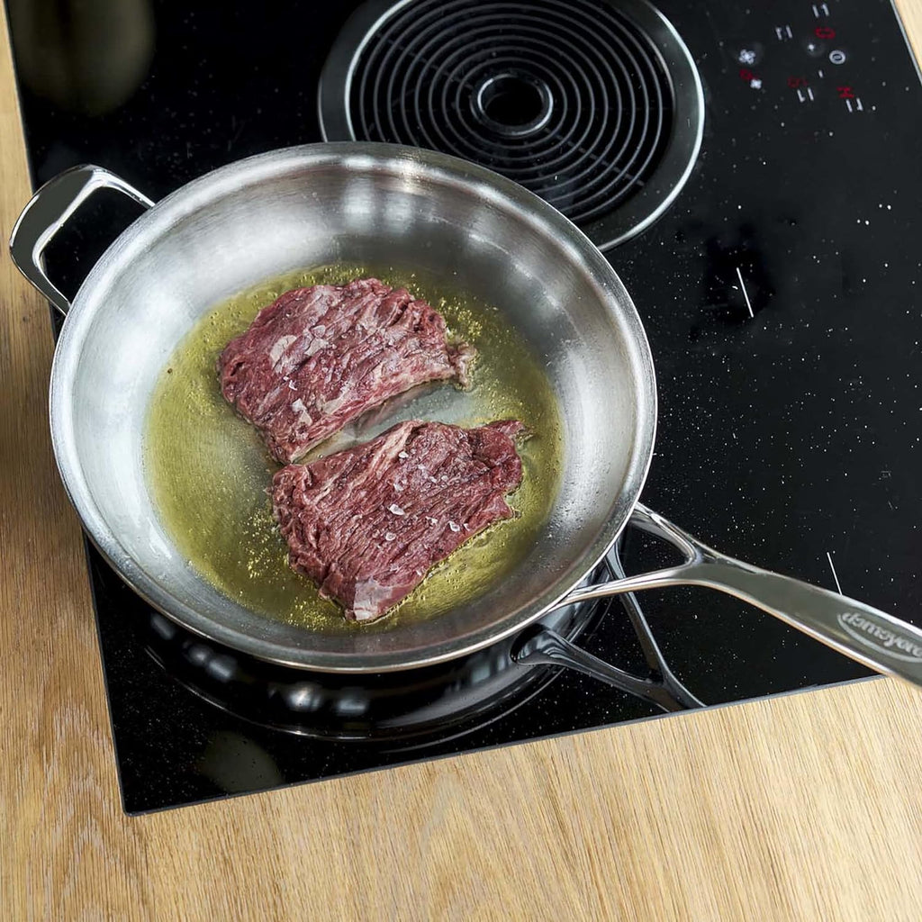 Demeyere Atlantis Proline 7 11-Inch Stainless Steel Fry Pan with Helper Handle