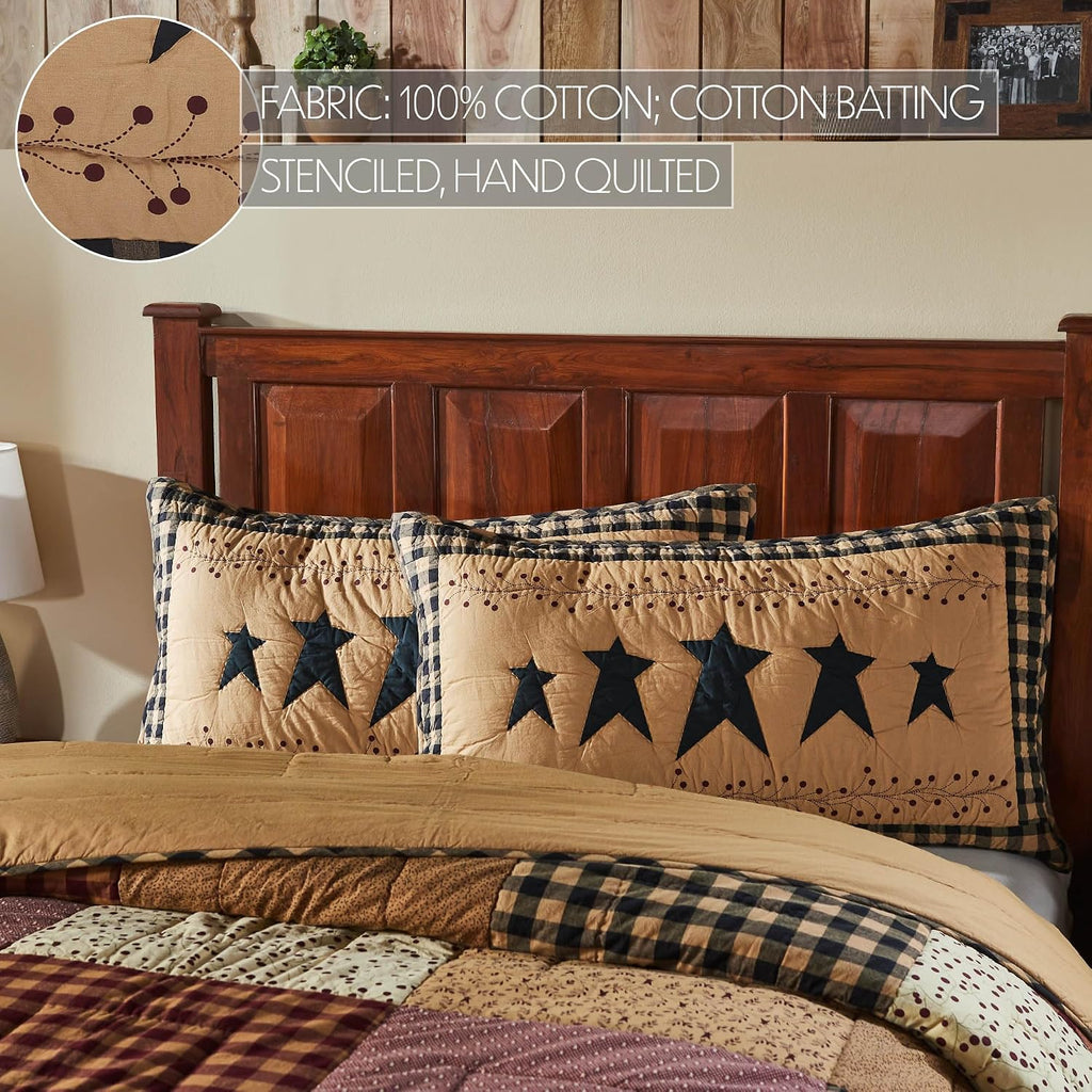 VHC Brands Pip Vinestar 3 Piece Quilt Set (1 King Quilt, 2 King Shams)