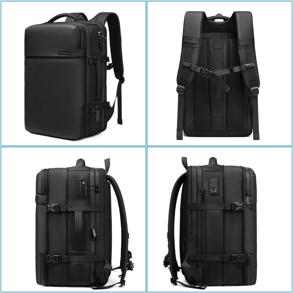 Vacuum Travel Backpack, 70L Expandable Air Vacuum Backpack for Travel, Vacpack Travel Vacuum Bags with Pump, TSA Lock, USB Charging Port, Waterproof